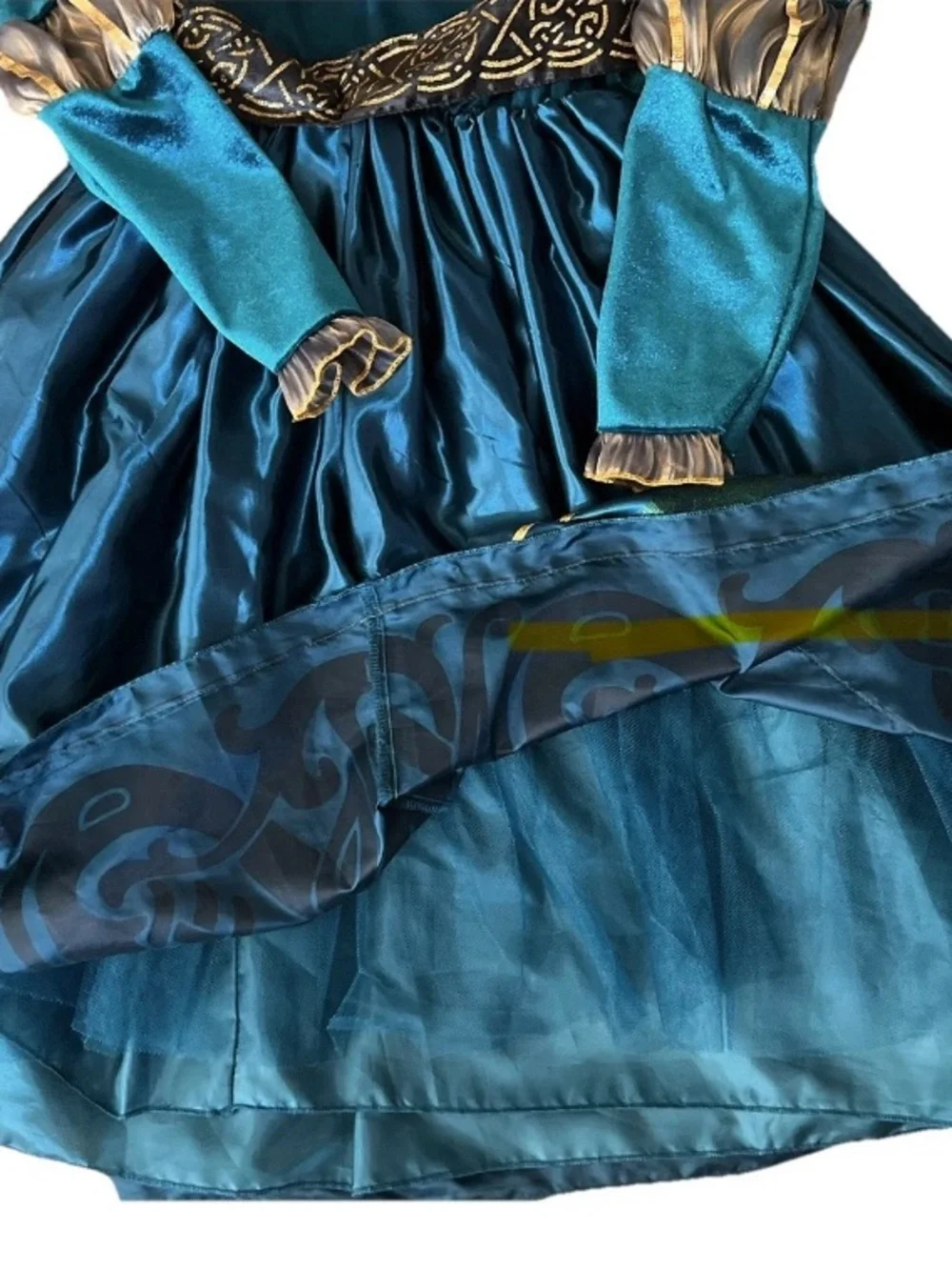 Disney Parks Disney Princess Brave Merida Dress Costume Big Girls Large EUC LN